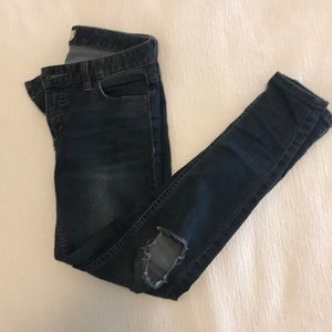 Free People Destroyed Skinny Jeans in Josie Wash